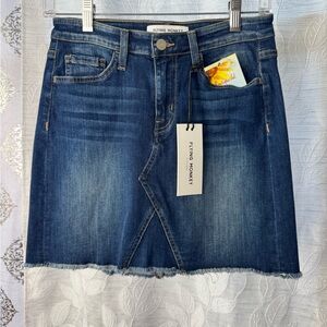 Flying Monkey Blue Denim Skirt